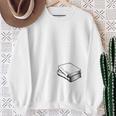 Easily Distracted By Dogs Books Reader Saying Sweatshirt Gifts for Old Women