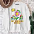Eric Carle Let Kindness Bloom Flowers And Caterpillar Book Sweatshirt Gifts for Old Women
