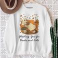 Fall Cat Ghosting You For Book Halloween Ghost Reading Sweatshirt Gifts for Old Women Fall Cat Ghosting You For Book Halloween Ghost Reading Sweatshirt Gifts for Old Women