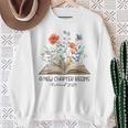 Floral Book A New Chapter Begins Retired Teacher Retirement Sweatshirt Gifts for Old Women