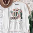 Floral Booktrovert Wildflowers Bookworm Reading Book Lovers Sweatshirt Gifts for Old Women