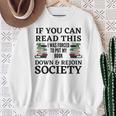 I Was Forced To Put My Book Down & Rejoin Society Book Lover Sweatshirt Gifts for Old Women