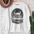 French Bulldog Reading Book Coffee Sky Glasses Sweatshirt Gifts for Old Women French Bulldog Reading Book Coffee Sky Glasses Sweatshirt Gifts for Old Women