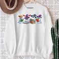 Ghost Book Reading Halloween Books Lover Teacher Kids Performance Sweatshirt Gifts for Old Women