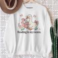Goose Reading Romance Book Recess Bookworm Sweatshirt Gifts for Old Women Goose Reading Romance Book Recess Bookworm Sweatshirt Gifts for Old Women