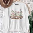 Grandma Est 2027 Best Chapter Yet Floral Book Premium Tri-Blend Sweatshirt Gifts for Old Women