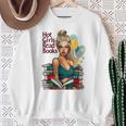 Hot Girls Read Books Spicy Bookish Girl Dark Romance Reader Sweatshirt Gifts for Old Women