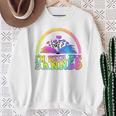 I'm With The Banned Books Retro Tie Dye Wildflowers Sweatshirt Gifts for Old Women I'm With The Banned Books Retro Tie Dye Wildflowers Sweatshirt Gifts for Old Women