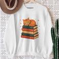 I'm A Book Character Believe Me Cat Reader Bookworm Sweatshirt Gifts for Old Women