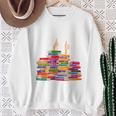 I'm Fine Reading Books Reader Book Lover Librarian Sweatshirt Gifts for Old Women