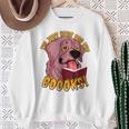 I'm Just Here ForThe BOOOKS Zombie Dog Reading a Book Men Women Kids Sweatshirt Gifts for Old Women