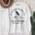 I'm Plotting Against You I'm A Writer Book Novel Author Sweatshirt Gifts for Old Women I'm Plotting Against You I'm A Writer Book Novel Author Sweatshirt Gifts for Old Women