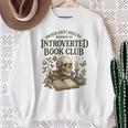 Introverted Book Club Member Anti Social Reader Premium Tri-Blend Sweatshirt Gifts for Old Women