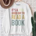 It's A Good Day To Read A Book Vintage Sweatshirt Gifts for Old Women