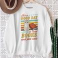 It's A Good Day To Read Books And Pet Cats Literary Quote Sweatshirt Gifts for Old Women It's A Good Day To Read Books And Pet Cats Literary Quote Sweatshirt Gifts for Old Women