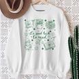 It's Good Luck To Read St Patrick's Day Book Lover Bookish Sweatshirt Gifts for Old Women