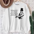 Jane Austen Mr Darcy Expectations Literary Book Club Sweatshirt Gifts for Old Women