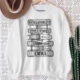Jane Austen Pride And Prejudice & Mr Darcy Book Stack Fans Sweatshirt Gifts for Old Women