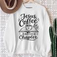 Jesus Coffee Another Chapter Christian Books Faith Sweatshirt Gifts for Old Women