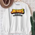 Jesus The Original Superhero Comic Book Christian Faith Sweatshirt Gifts for Old Women Jesus The Original Superhero Comic Book Christian Faith Sweatshirt Gifts for Old Women