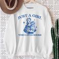 Just a Girl Who Loves Books Book Lover Bookish Sweatshirt Gifts for Old Women Just a Girl Who Loves Books Book Lover Bookish Sweatshirt Gifts for Old Women