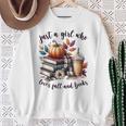 Just a Girl Who Loves Fall And Books Pumpkin Spice Autumn Sweatshirt Gifts for Old Women Just a Girl Who Loves Fall And Books Pumpkin Spice Autumn Sweatshirt Gifts for Old Women