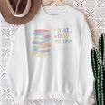 Just One More Chapter Cozy Pastel Bookworm Cute Book Reader Premium Tri-Blend Sweatshirt Gifts for Old Women
