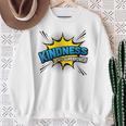 Kindness Is My Superpower Comic Book Style Sweatshirt Gifts for Old Women