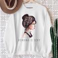 Lesen Is Sexy Goth Girl Books Sweatshirt Gifts for Old Women Lesen Is Sexy Goth Girl Books Sweatshirt Gifts for Old Women