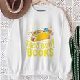 Let's Taco About Books Mexican Pun Bookworm Premium Tri-Blend Sweatshirt Gifts for Old Women