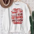 Librarian Book Lover Men Women Reading Sweatshirt Gifts for Old Women
