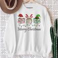 Librarian Merry Christmas Books Santa Hat Reindeer Elf Xmas Sweatshirt Gifts for Old Women Librarian Merry Christmas Books Santa Hat Reindeer Elf Xmas Sweatshirt Gifts for Old Women