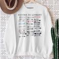Library Card Due Date Stamp Book Lover Reading Vintage Read Sweatshirt Gifts for Old Women Library Card Due Date Stamp Book Lover Reading Vintage Read Sweatshirt Gifts for Old Women