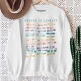 Library Card Vintage Book Due Date Bookish Rainbow Reading Sweatshirt Gifts for Old Women Library Card Vintage Book Due Date Bookish Rainbow Reading Sweatshirt Gifts for Old Women