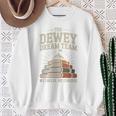 Library Dream Team Mountain Of Books Librarian Premium Tri-Blend Sweatshirt Gifts for Old Women