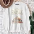 Library Dream Team Mountain Of Books Librarian Sweatshirt Gifts for Old Women