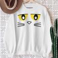 Library Teacher Reading Day Book Character Costume Blue Cat Sweatshirt Gifts for Old Women Library Teacher Reading Day Book Character Costume Blue Cat Sweatshirt Gifts for Old Women