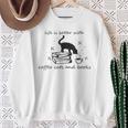Life With Good Literature Coffee Cats And Books Sweatshirt Gifts for Old Women Life With Good Literature Coffee Cats And Books Sweatshirt Gifts for Old Women