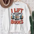 Lift So I Can Carry More Books Reading Lovers Reader Workout Premium Tri-Blend Sweatshirt Gifts for Old Women Lift So I Can Carry More Books Reading Lovers Reader Workout Premium Tri-Blend Sweatshirt Gifts for Old Women