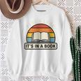 Take A Look It's In A Book Kids Reading Retro Library Sweatshirt Gifts for Old Women