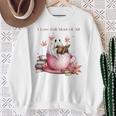 I Love Fall Most Of All Halloween Ghost Book Lover Sweatshirt Gifts for Old Women