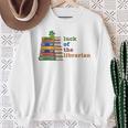 Luck Of The Librarian St Patricks Day Book Lover Sweatshirt Gifts for Old Women