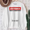 Man Oldtimer Birthday Middle Finger Guest Book 40 Years Sweatshirt Gifts for Old Women