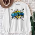 Maths Is My Superpower Comic Book Style Sweatshirt Gifts for Old Women