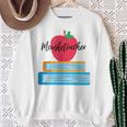 Mouseketeacher A Magical Apple And Books Theme For Teachers Sweatshirt Gifts for Old Women