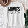 Movies Ruining Books Since 1920 Book Reading Literary Sweatshirt Gifts for Old Women