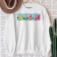 Mr Men Mr Greedy Retro Comic Book Colourful Premium Tri-Blend Sweatshirt Gifts for Old Women
