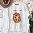 Natural Science Textbook Anatomy Hedgehog Sweatshirt Gifts for Old Women