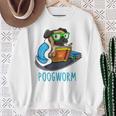 Nerdy Pug Reading Books Poogworm Pug Bookworm Sweatshirt Gifts for Old Women Nerdy Pug Reading Books Poogworm Pug Bookworm Sweatshirt Gifts for Old Women