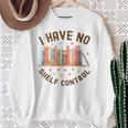 I Have No Shelf Control Librariancore Book Lover Sweatshirt Gifts for Old Women